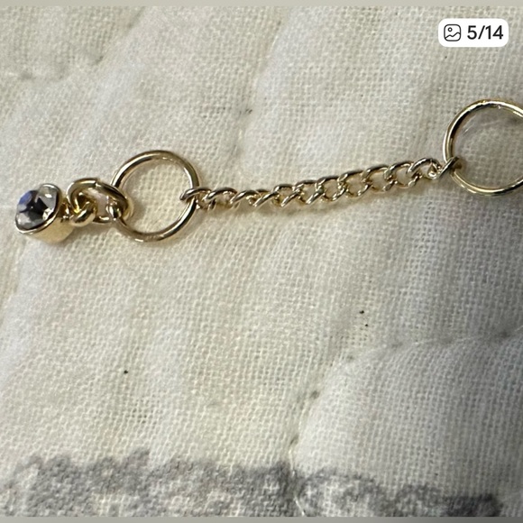 Karl Lagerfeld Gold-Tone Mixed Stone Multi-Charm Statement Necklace - Picture 5 of 9